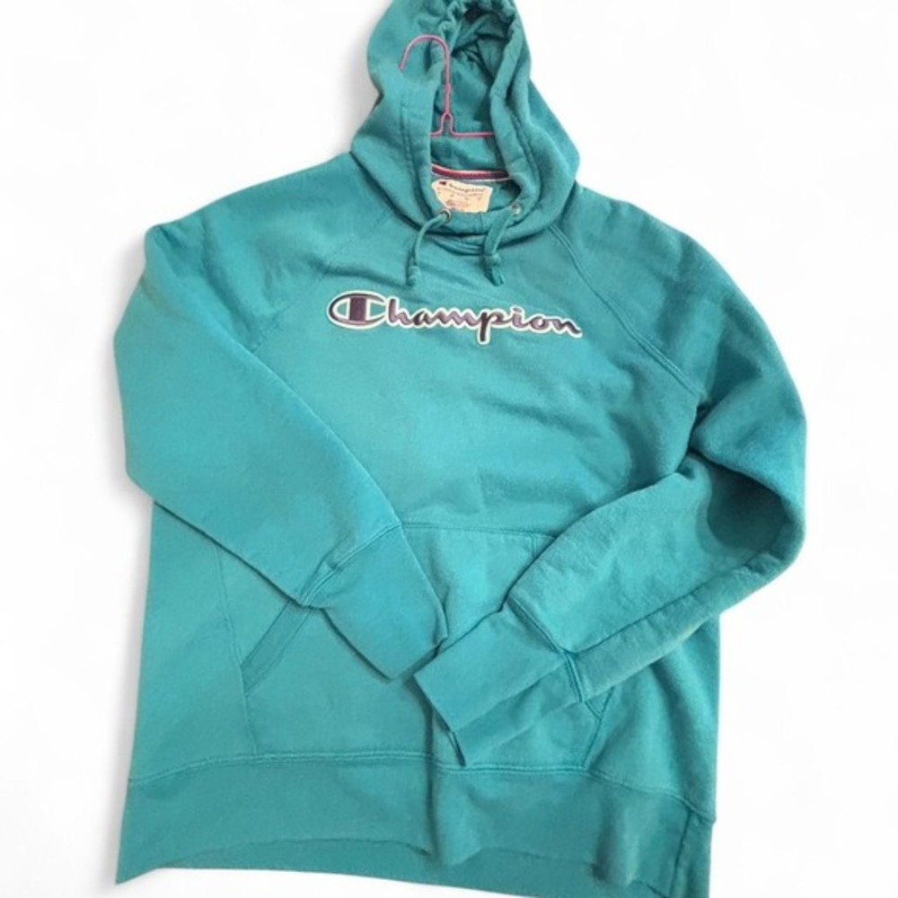 Champion Blue‎ and Green Hoodie